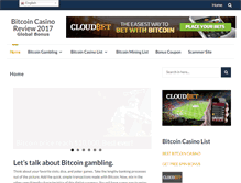 Tablet Screenshot of btccasinoreview.com